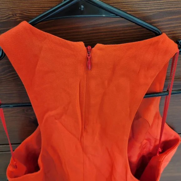 Stella McCartney Elegant Orange Sleeveless Dress - Picture 6 of 11